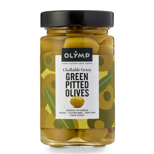 Green Pitted Olives