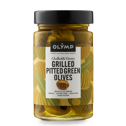 Grilled Green Pitted Olives