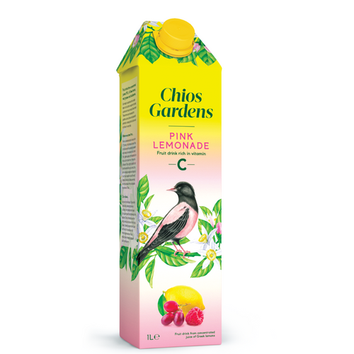 Chios Gardens Pink Lemonade fruit drink