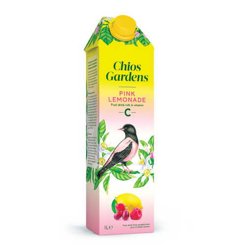 Chios Gardens Pink Lemonade fruit drink