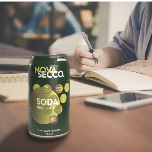 Novasecco Ginger Ale Prebiotic Sparkling Soda