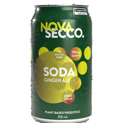 Novasecco Ginger Ale Prebiotic Sparkling Soda