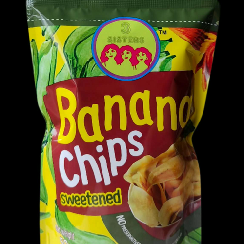 Sweetened Banana Chips 50grams Bite Size