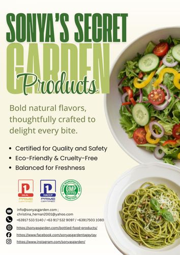 SONYA'S SECRET GARDEN PRODUCT CATALOGUE