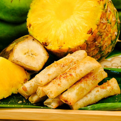 Golden Saba Turonitos with Pineapple