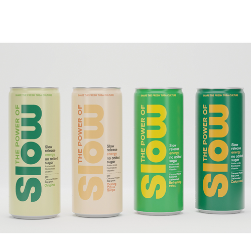 The Power of SLOW Coconut Flower Sap Drink Oolong Citrus Grape