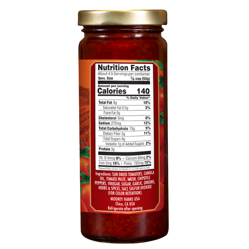 Bella Sun Luci Sun Dried Tomato Chipotle Topper & Sauce