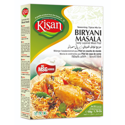 Recipe and Seasoning Mix for Biryani Masala