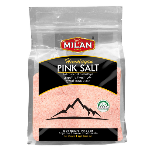 Pink Salt Fine Zipper Pouch 1Kg