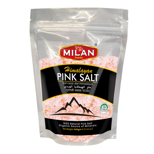 Pink Salt Coarse Standup Zipper Pouch 500gm