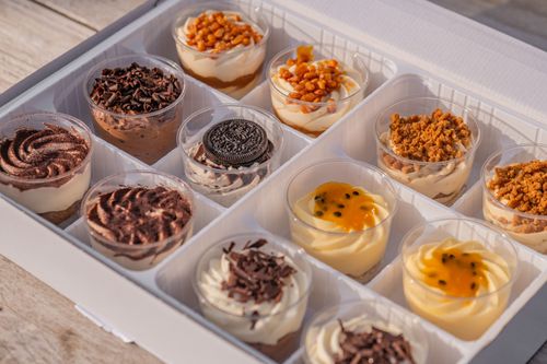 Frozen ready-to-eat cups