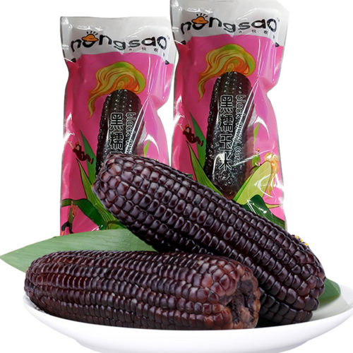 Vacuum Packed Black(Purple) Waxy Corn Single Cob