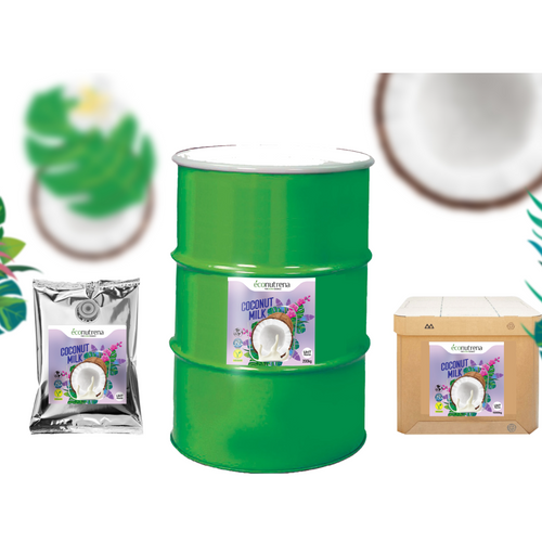 Aseptic coconut milk and cream