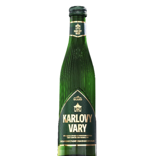 Mineral natural drinking carbonated water KARLOVY VARY
