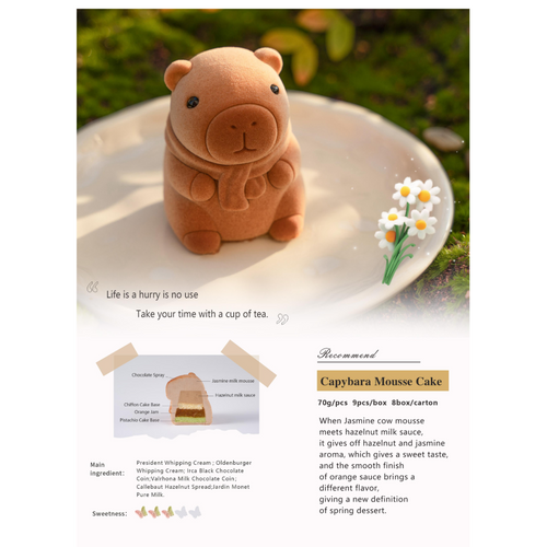 Capybara Mousse Cake