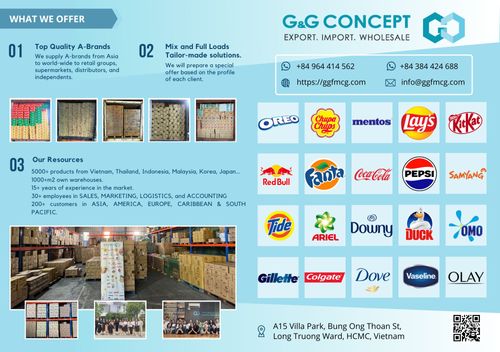 G&G Concept Brochure – Your Trusted FMCG Export, Import & Wholesale Partner