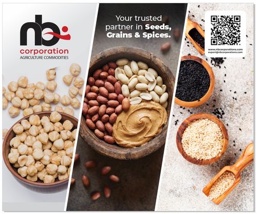 Groundnuts, Peanut Butter, Sesame Seeds , Chickpeas, Spices , Pulses , Rice , Wheat , Raisins ,Garlic & Other Agri Products