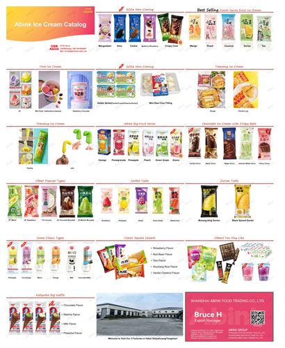 Abink ice cream brochure