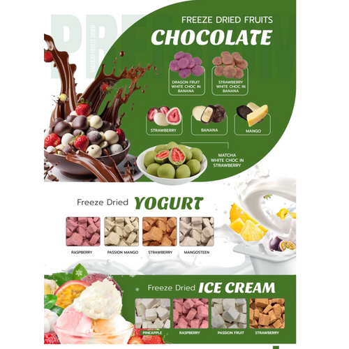 Freeze Dried Fruits Coat Chocolate