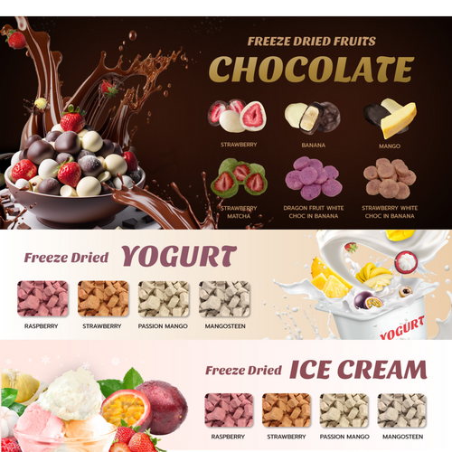 Freeze Dried Fruits Coat Chocolate