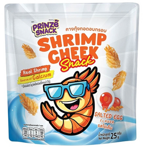 Shrimp Cheek Snacks Salted Egg Flavor 25g