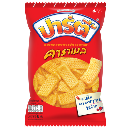 Party Sweet Extruded Snack with Caramel