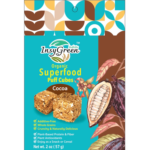 Organic Superfood Puff Cube - Cocoa