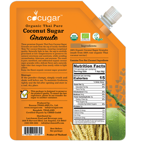 Organic Thai Pure Coconut Sugar Granule