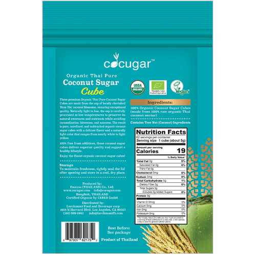 Organic Thai Pure Coconut Sugar Cube