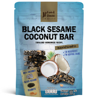 "  BLACK SESAME COCONUT PEANUT BAR " REAL FRUITS & BLACK SESAME (JP FOODHOUSE)