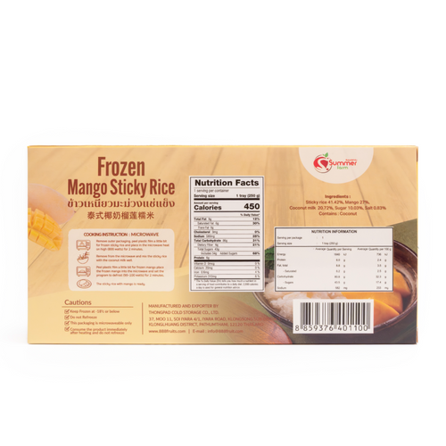 Frozen Mango Sticky Rice