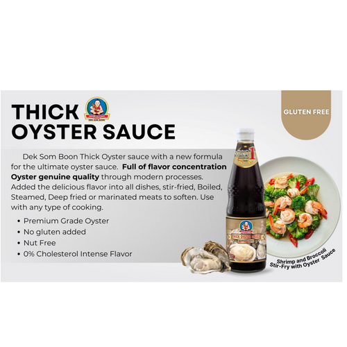 OYSTER SAUCE & VEGETARIAN OYSTER SAUCE