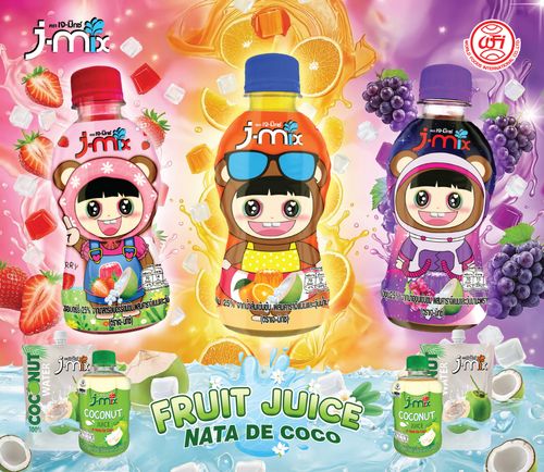 World Foods International Unveils J-MIX POP: A Fresh New Look for Its Fruit Juice with Carrageenan and Nata de Coco