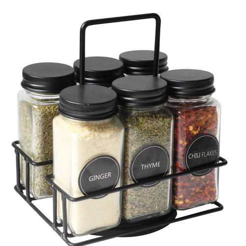 set of 6pcs jars with spice