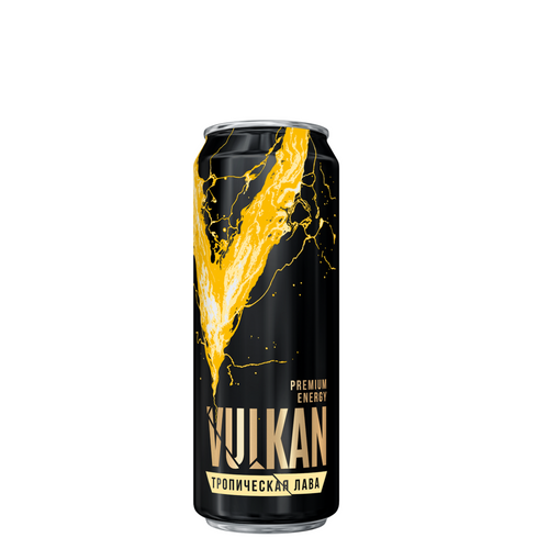 Non-alcoholic tonic carbonated pasteurized drink with mango and passion fruit flavor/VULKAN Tropical Lava