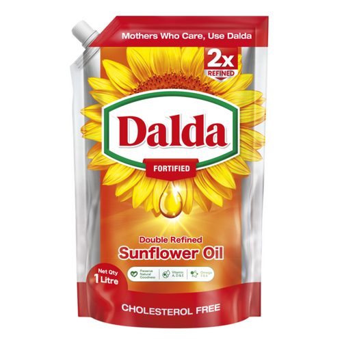 Dalda Sunflower Oil 1Ltr Stand-up Pouch