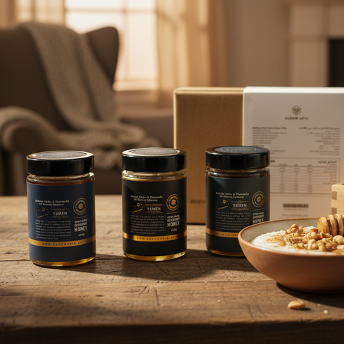 Yemeni Honey - Gift Box (Pack of 3) Premium Grade - Pure & Raw Honey 330g / 500g