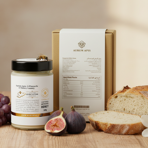 Kyrgyzstani White Honey -Premium Grade- Pure& Raw Honey - 330g / 500g / 1Kg