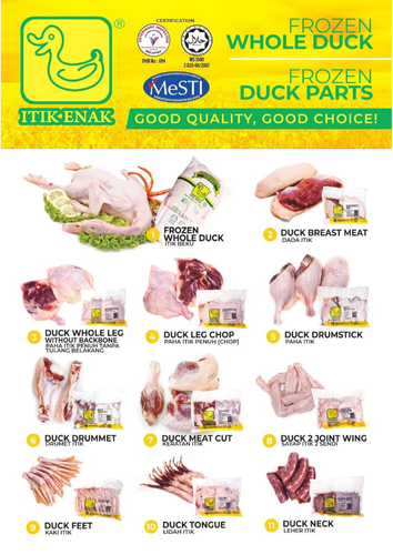 Itik Enak Frozen Whole Duck & Duck Parts Products
