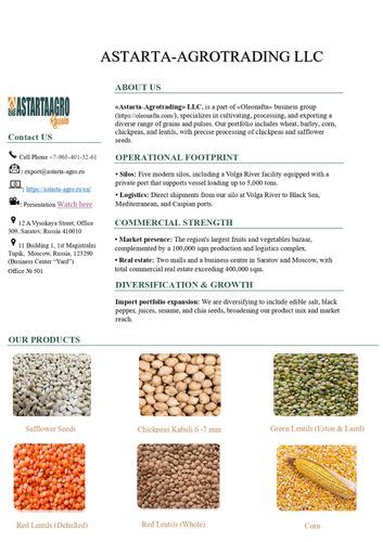 Brochure Astarta-AgroTrading