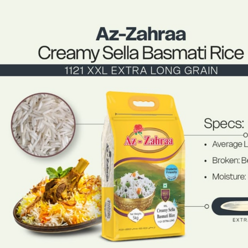 AZ ZAHRAA 1121 CREAMY SELLA BASMATI RICE