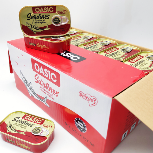 CANNED SARDINES IN VEGETABLE OIL