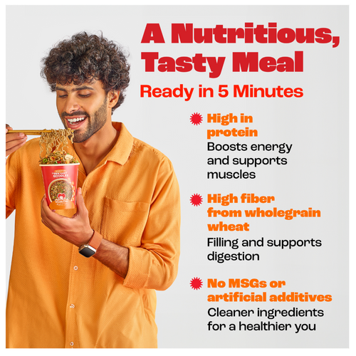 High Protein Wholegrain Instant Noodles - Kimchi Flavor