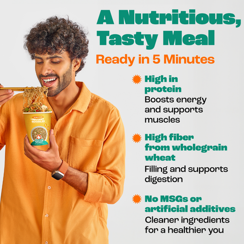 High Protein Wholegrain Instant Noodles - Curry Flavor