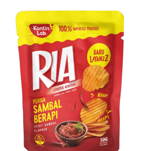 RIA Thai Green Curry Flavoured Crinkle Cut Potato Chips