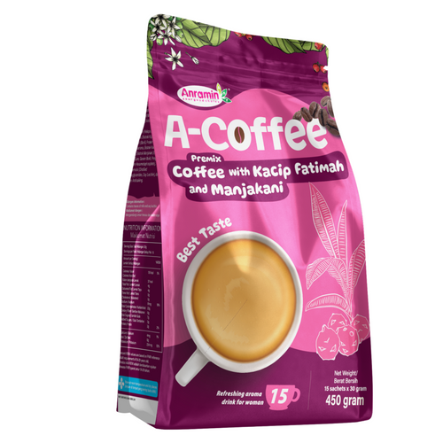 Premix Coffee with Kacip Fatimah and Manjakani